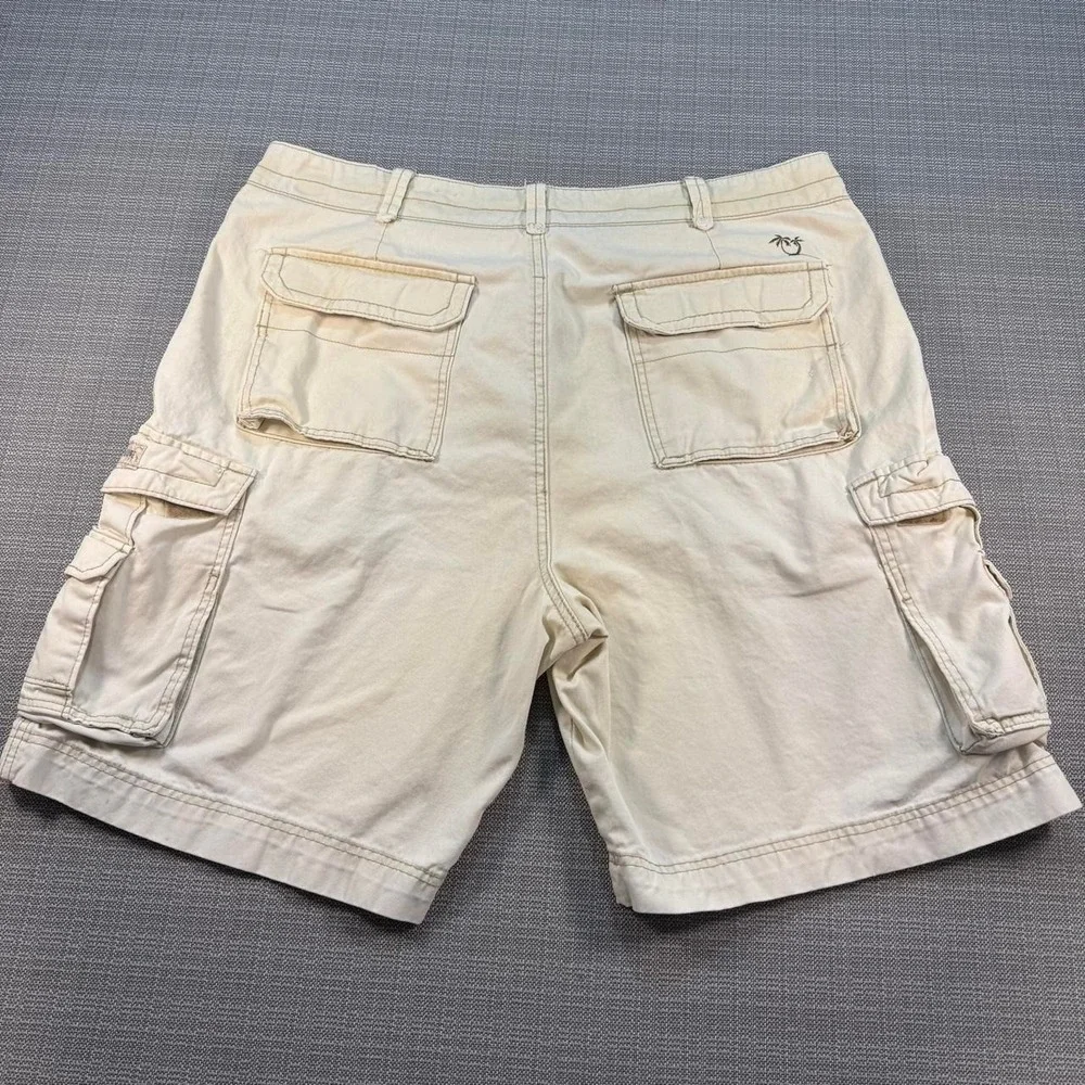 Union Bay Tan 100% Cotton Cargo Shorts Men's Size 40.